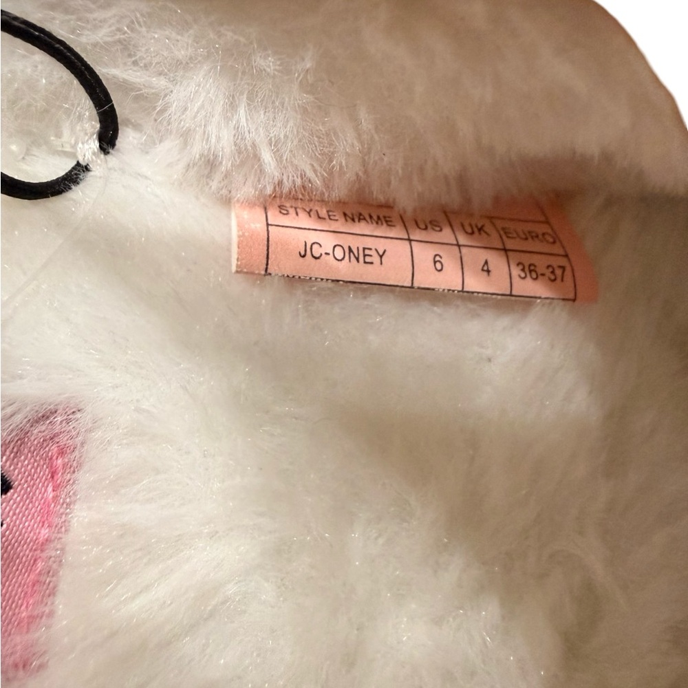 Juicy Couture JC-ONEY Tan Suede Platform Clog Slippers Faux Fur Lined Sz 6 - Picture 10 of 14